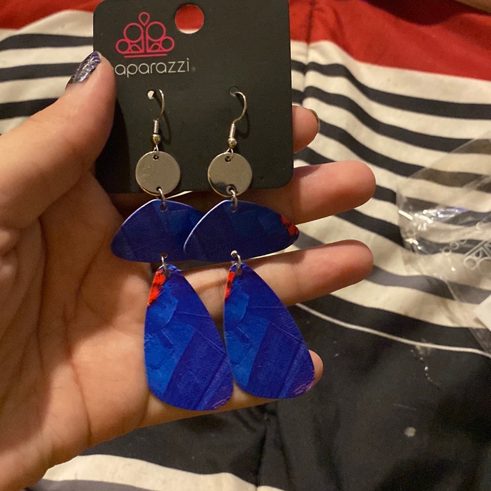 Blue Dangle Earrings